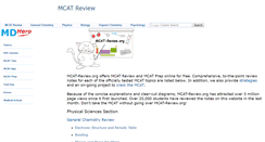 Desktop Screenshot of mcat-review.org